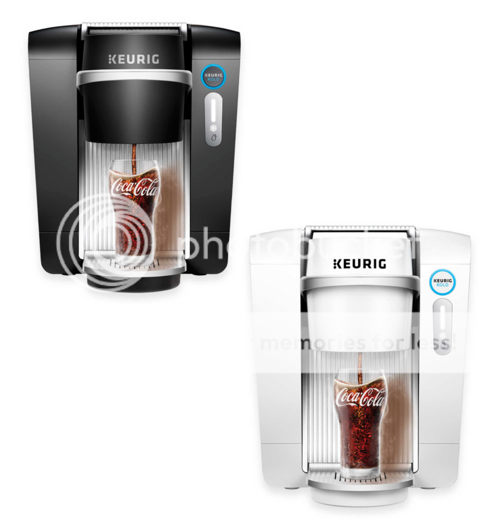 Black Keurig KOLD Drinkmaker Cold Fountain Drink Maker, Cocacola Pop, Soda